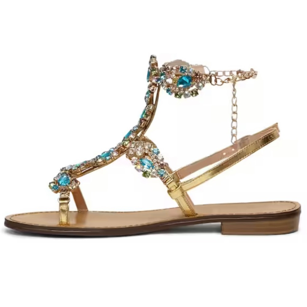 Women(10) Azalea Wang Daynna jeweled/sandal/strap - Picture 6 of 10
